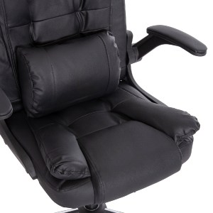 73243 ΚΑΡΕΚΛΑ ΓΡΑΦΕΙΟΥ CANAN HM1201 ΜΑΥΡO PVC-ΒΑΣΗ ΧΡΩΜΙΟΥ 66x61x105Υεκ.