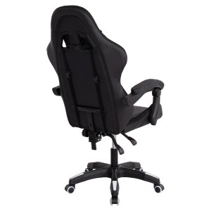 73251 ΠΟΛΥΘΡΟΝΑ GAMING DARREN HM1203.04 ΜΑΥΡΟ-ΛΕΥΚΟ PVC 58.5x100x120Υεκ.