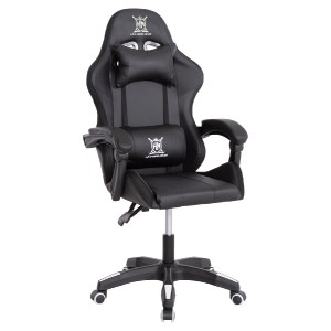 73251 ΠΟΛΥΘΡΟΝΑ GAMING DARREN HM1203.04 ΜΑΥΡΟ-ΛΕΥΚΟ PVC 58.5x100x120Υεκ.