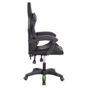 73252 ΠΟΛΥΘΡΟΝΑ GAMING DARREN HM1203.03 ΜΑΥΡΟ-ΠΡΑΣΙΝΟ PVC 58.5x100x120Υεκ.