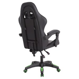 73252 ΠΟΛΥΘΡΟΝΑ GAMING DARREN HM1203.03 ΜΑΥΡΟ-ΠΡΑΣΙΝΟ PVC 58.5x100x120Υεκ.