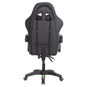 73252 ΠΟΛΥΘΡΟΝΑ GAMING DARREN HM1203.03 ΜΑΥΡΟ-ΠΡΑΣΙΝΟ PVC 58.5x100x120Υεκ.