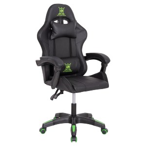 73252 ΠΟΛΥΘΡΟΝΑ GAMING DARREN HM1203.03 ΜΑΥΡΟ-ΠΡΑΣΙΝΟ PVC 58.5x100x120Υεκ.