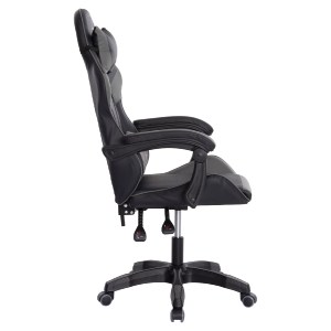 73254 ΠΟΛΥΘΡΟΝΑ GAMING DARREN HM1203.10 ΜΑΥΡΟ-ΓΚΡΙ PVC 60x60x120Υεκ.
