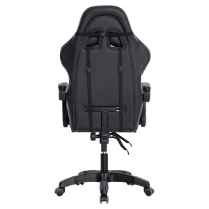 73254 ΠΟΛΥΘΡΟΝΑ GAMING DARREN HM1203.10 ΜΑΥΡΟ-ΓΚΡΙ PVC 60x60x120Υεκ.