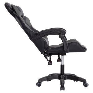 73254 ΠΟΛΥΘΡΟΝΑ GAMING DARREN HM1203.10 ΜΑΥΡΟ-ΓΚΡΙ PVC 60x60x120Υεκ.