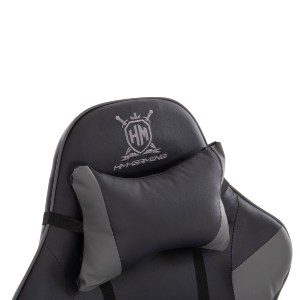 73254 ΠΟΛΥΘΡΟΝΑ GAMING DARREN HM1203.10 ΜΑΥΡΟ-ΓΚΡΙ PVC 60x60x120Υεκ.
