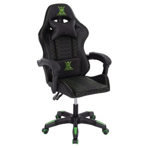 73255 ΠΟΛΥΘΡΟΝΑ GAMING LOOT HM1204 ΜΑΥΡΟ-ΠΡΑΣΙΝΟ PVC 60x60x120Υεκ.