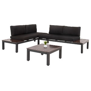 73262 ΣΕΤ ΣΑΛΟΝΙ ΠΟΛΥΜΟΡΦΙΚΟ DEX 3TMX HM6090 ΑΛΟΥΜΙΝΙΟ ΣΕ ΑΝΘΡΑΚΙ & ΚΑΦΕ-ΜΑΥΡΑ ΜΑΞΙΛΑΡΙΑ