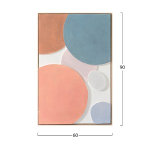 73329 ΠΙΝΑΚΑΣ ΤΟΙΧΟΥ 3D HM4543.02 ΜΕ ΚΟΡΝΙΖΑ ΜΠΕΖ-ΧΕΙΡΟΠΟΙΗΤΑ ΣΧΕΔΙΑ 60x4,5Χ90Υεκ.