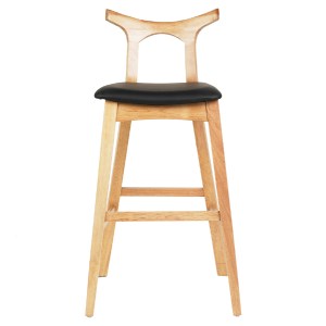 73455 ΣΚΑΜΠΟ ΜΠΑΡ USOPP HM9951.01 RUBBERWOOD ΣΕ ΟΑΚ-ΜΑΥΡΟ PU 43x41x100Υεκ.