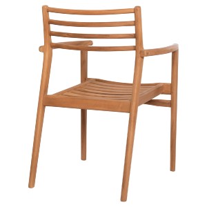 73484 ΠΟΛΥΘΡΟΝΑ MOOSEN HM9936 ΜΑΣΙΦ ΞΥΛΟ TEAK ΣΕ ΦΥΣΙΚΟ 59x60x78,5Υ