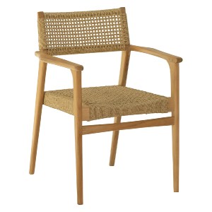73485 ΠΟΛΥΘΡΟΝΑ NEBO HM9937 ΞΥΛΟ TEAK & ΣΥΝΘ.RATTAN ΣΕ ΦΥΣΙΚΟ ΧΡΩΜΑ 57x63x80,5Υ