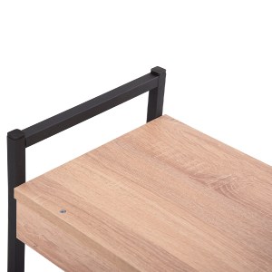 73552 ΡΑΦΙ ΠΑΓΚΟΥ ΚΟΥΖΙΝΑΣ BECKO HM18219.03 ΜΕΛΑΜΙΝΗ ΣΟΝΑΜΑ-ΜΑΥΡΟ ΜΕΤΑΛΛΟ 54.5x35x41Υεκ.