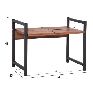 73553 ΡΑΦΙ ΠΑΓΚΟΥ ΚΟΥΖΙΝΑΣ BECKO HM18219.05 ΜΕΛΑΜΙΝΗ ΣΕ ΚΑΡΥΔΙ-ΜΑΥΡΟ ΜΕΤΑΛΛΟ 54.5x35x41Υεκ