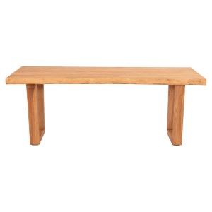 73562 ΤΡΑΠΕΖΙ ΤΡΑΠΕΖΑΡΙΑΣ LEOPOLD HM9933.01 ΜΑΣΙΦ ΞΥΛΟ ΤΕΑΚ-ΧΡΩΜΑ ΦΥΣΙΚΟ 200.5x107x76Yεκ