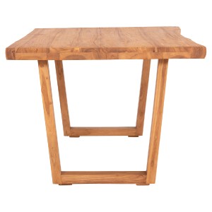 73562 ΤΡΑΠΕΖΙ ΤΡΑΠΕΖΑΡΙΑΣ LEOPOLD HM9933.01 ΜΑΣΙΦ ΞΥΛΟ ΤΕΑΚ-ΧΡΩΜΑ ΦΥΣΙΚΟ 200.5x107x76Yεκ