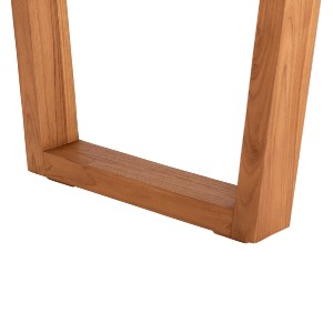 73562 ΤΡΑΠΕΖΙ ΤΡΑΠΕΖΑΡΙΑΣ LEOPOLD HM9933.01 ΜΑΣΙΦ ΞΥΛΟ ΤΕΑΚ-ΧΡΩΜΑ ΦΥΣΙΚΟ 200.5x107x76Yεκ