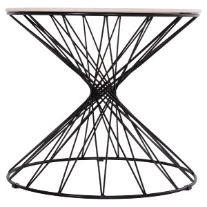 73593 ΒΟΗΘΗΤΙΚΟ ΤΡΑΠΕΖΙ ΣΑΛΟΝΙΟΥ GRESAM HM18039.01 ΚΕΡΑΜΙΚΟ TOP-ΜΕΤΑΛΛΟ Φ50x44Υεκ.