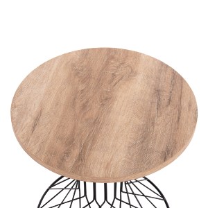 73594 ΒΟΗΘΗΤΙΚΟ ΤΡΑΠΕΖΙ ΣΑΛΟΝΙΟΥ KEON HM18038.03 MDF TOP ΣΕ ΣΟΝΑΜΑ-ΜΕΤΑΛΛΟ Φ45x50Υεκ.