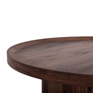 73597 ΤΡΑΠΕΖΙ ΣΑΛΟΝΙΟΥ MARGON HM18026 MDF ΣΕ ΣΚΟΥΡΟ ΚΑΦΕ ΞΥΛΟΥ Φ80x40,5Υεκ.