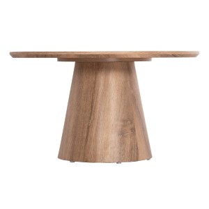 73598 ΤΡΑΠΕΖΙ ΣΑΛΟΝΙΟΥ KARAN HM18028 MDF ΣΕ ΦΥΣΙΚΟ ΧΡΩΜΑ ΞΥΛΟΥ Φ80x45,5Υεκ.