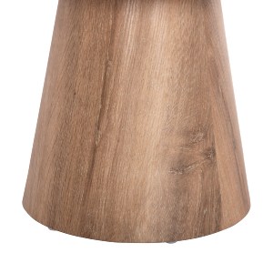 73598 ΤΡΑΠΕΖΙ ΣΑΛΟΝΙΟΥ KARAN HM18028 MDF ΣΕ ΦΥΣΙΚΟ ΧΡΩΜΑ ΞΥΛΟΥ Φ80x45,5Υεκ.