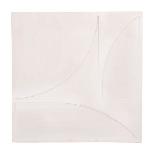 73607 ΠΙΝΑΚΑΣ ΤΕΤΡΑΓΩΝΟΣ ΣΕΙΡΑ SANTORINI HM4507 MDF ΣΕ ΥΠΟΛΕΥΚΟ ΧΡΩΜΑ 80x4(πάχος)x80Υεκ.