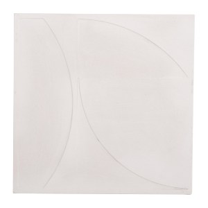 73613 ΠΙΝΑΚΑΣ ΤΕΤΡΑΓΩΝΟΣ ΣΕΙΡΑ SANTORINI HM4508 MDF ΣΕ ΥΠΟΛΕΥΚΟ ΧΡΩΜΑ 80x4(πάχος)x80Υεκ.