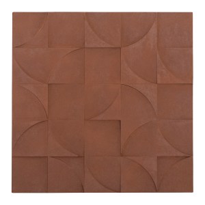 73618 ΠΙΝΑΚΑΣ ΤΕΤΡΑΓΩΝΟΣ ΣΕΙΡΑ SANTORINI HM4524 MDF ΣΕ ΚΑΦΕ ΧΡΩΜΑ 80x5(πάχος)x80Υεκ.