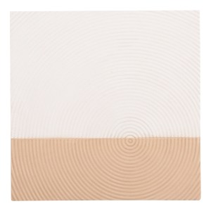 73620 ΠΙΝΑΚΑΣ ΤΕΤΡΑΓΩΝΟΣ ΣΕΙΡΑ SANTORINI HM4519 MDF ΣΕ ΥΠΟΛΕΥΚΟ-ΚΑΦΕ ΧΡΩΜΑ 80x4(πάχος)x80Υεκ.