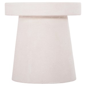 73631 ΤΡΑΠΕΖΙ ΣΑΛΟΝΙΟΥ ΣΤΡΟΓΓΥΛΟ ΣΕΙΡΑ SANTORINI HM18052 MDF ΣΕ ΥΠΟΛΕΥΚΟ ΧΡΩΜΑ Φ48x49Υεκ.