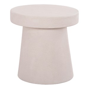 73631 ΤΡΑΠΕΖΙ ΣΑΛΟΝΙΟΥ ΣΤΡΟΓΓΥΛΟ ΣΕΙΡΑ SANTORINI HM18052 MDF ΣΕ ΥΠΟΛΕΥΚΟ ΧΡΩΜΑ Φ48x49Υεκ.