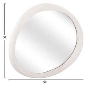73650 ΚΑΘΡΕΠΤΗΣ ΤΟΙΧΟΥ ΟΒΑΛ ΣΕΙΡΑ SANTORINI HM4513 MDF ΣΕ ΥΠΟΛΕΥΚΟ 90x3,2x60Υεκ