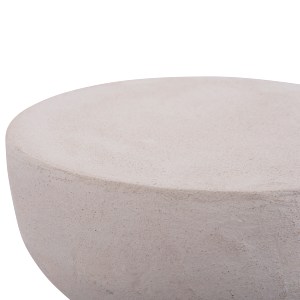 73657 ΣΚΑΜΠΟ ΣΕΙΡΑ SANTORINI HM18041 ΠΟΛΥΡΗΤΙΝΗ ΣΕ ΥΠΟΛΕΥΚΟ Φ30,5x46Υεκ