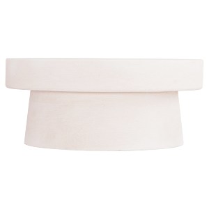 73659 ΤΡΑΠΕΖΙ ΣΑΛΟΝΙΟΥ ΣΤΡΟΓΓΥΛΟ ΣΕΙΡΑ SANTORINI HM18050 MDF ΣΕ ΥΠΟΛΕΥΚΟ ΧΡΩΜΑ Φ80x35Υεκ.