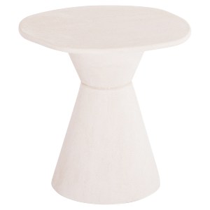 73660 ΤΡΑΠΕΖΙ ΤΡΑΠΕΖΑΡΙΑΣ ΣΤΡΟΓΓΥΛΟ ΣΕΙΡΑ SANTORINI HM18055 MDF ΥΠΟΛΕΥΚΟ ΧΡΩΜΑ Φ77x76Υεκ.