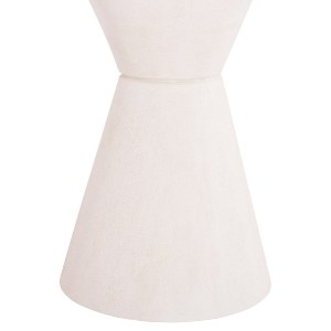 73660 ΤΡΑΠΕΖΙ ΤΡΑΠΕΖΑΡΙΑΣ ΣΤΡΟΓΓΥΛΟ ΣΕΙΡΑ SANTORINI HM18055 MDF ΥΠΟΛΕΥΚΟ ΧΡΩΜΑ Φ77x76Υεκ.