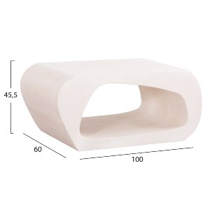 73666 ΤΡΑΠΕΖΙ ΣΑΛΟΝΙΟΥ ΣΕΙΡΑ SANTORINI HM18071 MDF ΣΕ ΥΠΟΛΕΥΚΟ ΧΡΩΜΑ 100x60x45Υεκ.
