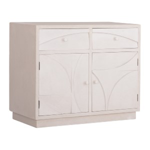 73669 ΜΠΟΥΦΕΣ ΣΕΙΡΑ SANTORINI HM18046 MDF ΣΕ ΥΠΟΛΕΥΚΟ ΧΡΩΜΑ-2 ΣΥΡΤΑΡΙΑ & 2 ΠΟΡΤΕΣ 107x38x82,5Υεκ.