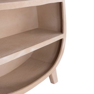 73674 ΡΑΦΙΕΡΑ ΣΕΙΡΑ SANTORINI HM18060.02 MDF ΣΕ ΚΑΦΕ ΧΡΩΜΑ 120x38x133Υεκ.