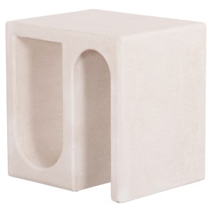 73675 ΤΡΑΠΕΖΙ ΣΑΛΟΝΙΟΥ ΣΕΙΡΑ SANTORINI HM18070 MDF ΣΕ ΥΠΟΛΕΥΚΟ ΧΡΩΜΑ 48x38x48,5Υεκ.
