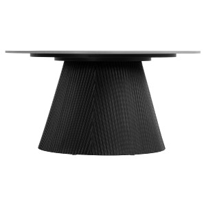 73690 ΤΡΑΠΕΖΙ ΣΑΛΟΝΙΟΥ DUNCAN HM18022.01 ΚΕΡΑΜΙΚΟ TOP-MDF ΒΑΣΗ-ΜΑΥΡΟ Φ80x41Υεκ.