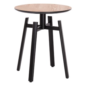 73693 ΒΟΗΘΗΤΙΚΟ ΤΡΑΠΕΖΑΚΙ NORTON HM18036.03 ΜΕΤΑΛΛΙΚΑ ΠΟΔΙΑ ΜΑΥΡΑ-MDF TOP SONAMA Φ45x55,5Υεκ