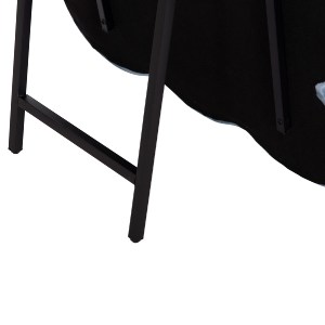 73694 ΠΑΙΔΙΚΟΣ ΚΑΘΡΕΦΤΗΣ ΔΑΠΕΔΟΥ BUNNY HM4489.02 MDF ΡΟΖ & ΜΠΛΕ-ΜΑΥΡΟ STAND 80x162Υεκ.