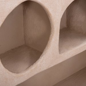 73711 ΡΑΦΙ ΤΟΙΧΟΥ ΣΕΙΡΑ SANTORINI HM18063.02 MDF ΣΕ ΚΑΦΕ 120x18x60Υεκ.