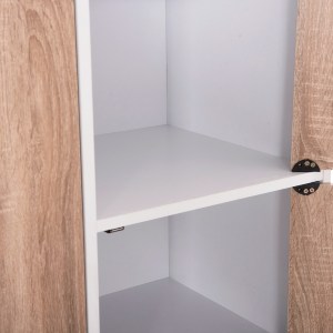 73731 ΝΤΟΥΛΑΠΙ ΜΕ 4 ΑΠΟΘ.ΧΩΡΟΥΣ MATIN HM2479.01 SONAMA OAK-ΛΕΥΚΗ ΜΕΛΑΜΙΝΗ 80x39,5x99,5Υεκ