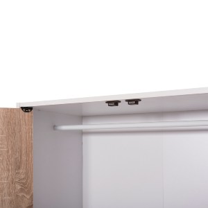 73732 ΝΤΟΥΛΑΠΙ ΜΕ 4 ΑΠΟΘ.ΧΩΡΟΥΣ MATIN HM2480.01 SONAMA OAK-ΛΕΥΚΗ ΜΕΛΑΜΙΝΗ 117x39,5x99,5Υεκ