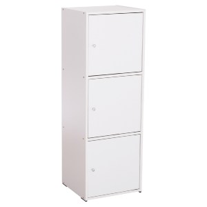 73735 ΝΤΟΥΛΑΠΙ ΜΕ 3 ΑΠΟΘ. ΧΩΡΟΥΣ SORIANO HM9939.01 ΛΕΥΚΗ ΜΕΛΑΜΙΝΗ 40x39x119Υεκ.