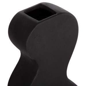 73774 ΕΠΙΤΡΑΠΕΖΙΟ ΚΕΡΑΜΙΚΟ ΔΙΑΚΟΣΜΗΤΙΚΟ ΣΕΙΡΑ SEBOR HM4590.02 MATTE BLACK 13x6x22Υεκ